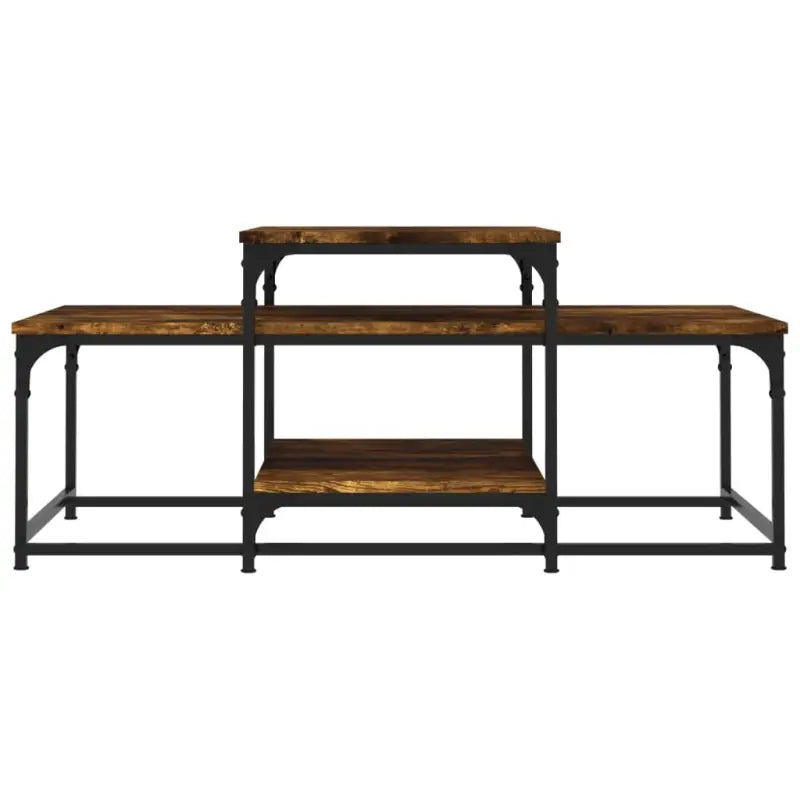 Eetkamertafel van bewerkt hout met elegante en duurzame afwerking - Salontafels