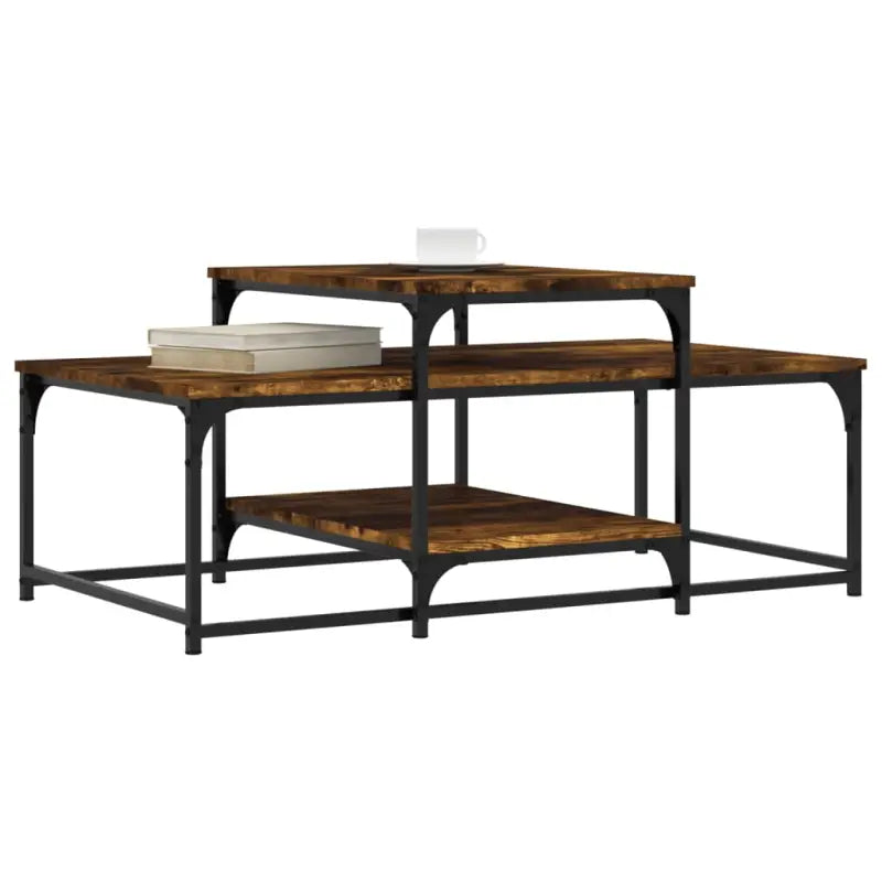 Eetkamertafel van bewerkt hout met elegante en duurzame afwerking - Salontafels