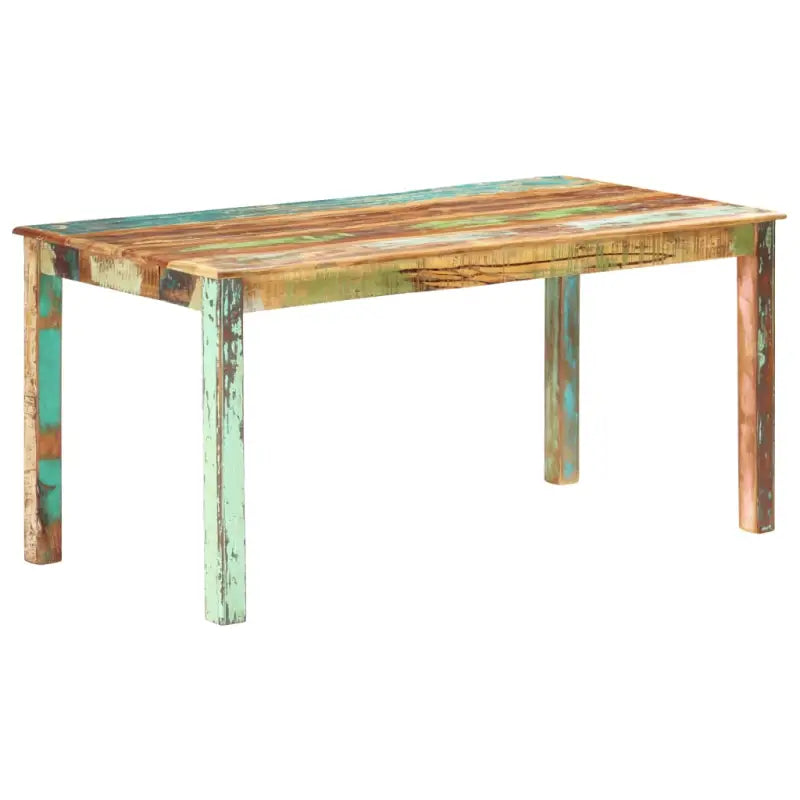Eetnaafel in antieke stijl van massief gerecycled hout - 160 x 80 x 76 cm / 1 - Eettafels