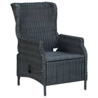 Eetset in poly rattan met comfortabele afmetingen stoelen voor buiten - Tuinsets
