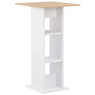 Eettafel en bartafel in een strak en tijdloos ontwerp - Wit en bruin / 1 - Eettafels