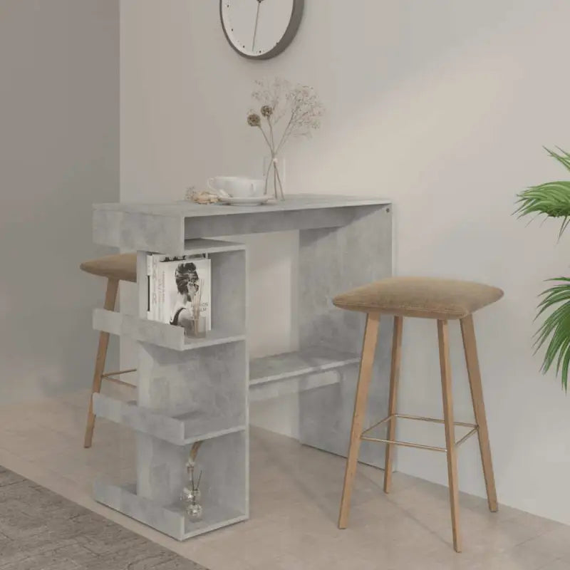 Eettafel in Sonoma Eiken voor kleine ruimtes en moderne keukens - Betongrijs / 1 - Eettafels