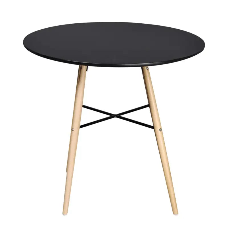 Eettafel met beukenhouten poten en een erg eenvoudige stijl - Zwart / 1 - Eettafels