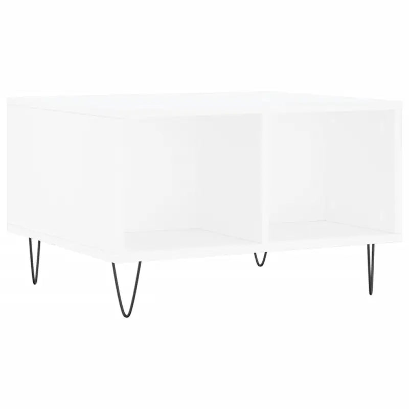 Eettafel met bewerkt hout en metalen poten voor een elegante woonkamer - Salontafels