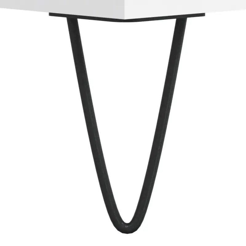 Eettafel met bewerkt hout en metalen poten voor een elegante woonkamer - Salontafels