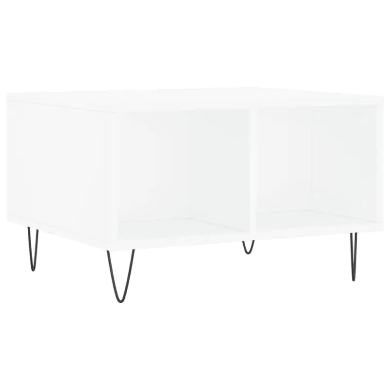 Eettafel met bewerkt hout en metalen poten voor een elegante woonkamer - Salontafels