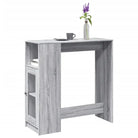 Eettafel met bewerkt hout voor stijl en duurzaamheid - Grijs sonoma / 1 - Eettafels