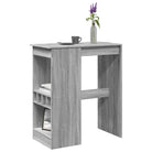 Eettafel met bewerkt hout voor stijl en duurzaamheid - Grijs sonoma / 1 - Eettafels