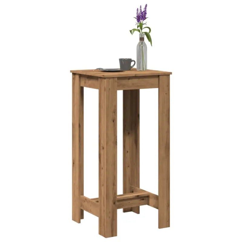 Eettafel met bewerkt hout voor stijl en duurzaamheid in je ruimte - artisanaal eikenkleurig / 1 / 51 cm - Eettafels