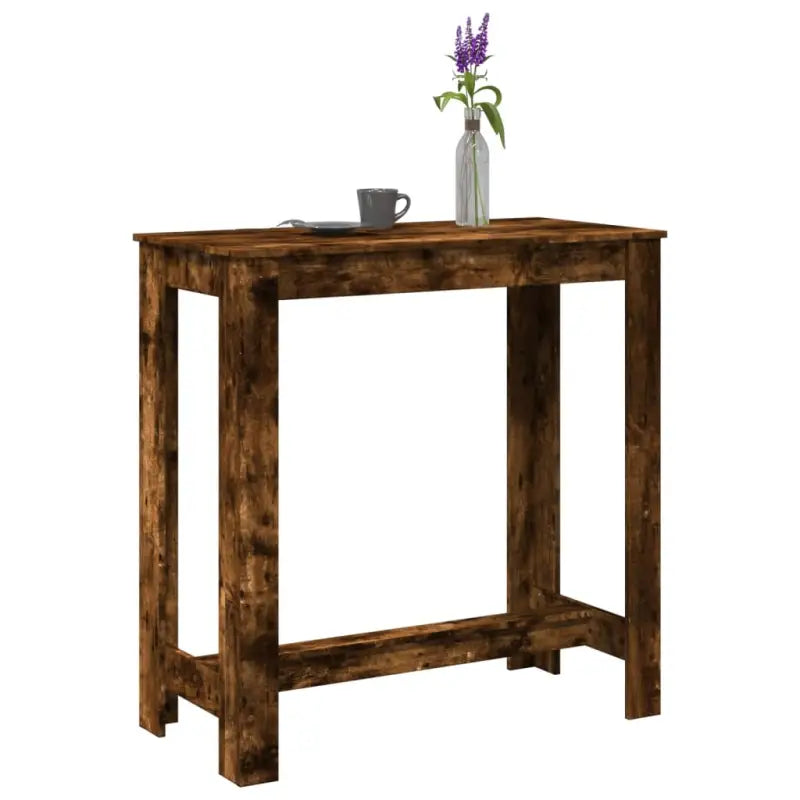 Eettafel met bewerkt hout voor stijl en duurzaamheid in je ruimte - Gerookt eiken / 1 / 102 cm - Eettafels