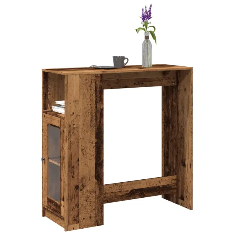 Eettafel met bewerkt hout voor stijl en duurzaamheid - Oud hout / 1 - Eettafels