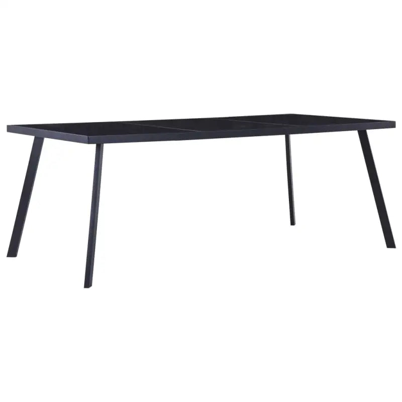 Eettafel met gehard glas voor een strakke en elegante uitstraling - Zwart / 200 x 100 x 75 cm / 1 - Eettafels