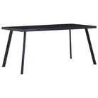 Eettafel met gehard glas voor een strakke en elegante uitstraling - Zwart / 180 x 90 x 75 cm / 1 - Eettafels