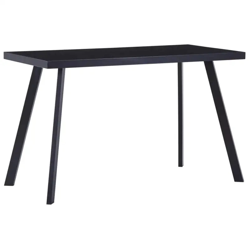 Eettafel met gehard glas voor een strakke en elegante uitstraling - Zwart / 120 x 60 x 75 cm / 1 - Eettafels