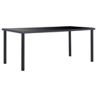 Eettafel met gehard glas voor moderne keukens en eetkamers - 180 x 90 x 75 cm / 1 - Eettafels