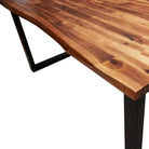 Eettafel met massief acaciahout en natuurlijke rand voor elegante eetkamers - Eettafels