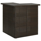 Eettafel met opbergschappen voor huis tuin en horeca - Bruin / 1 - Eettafels
