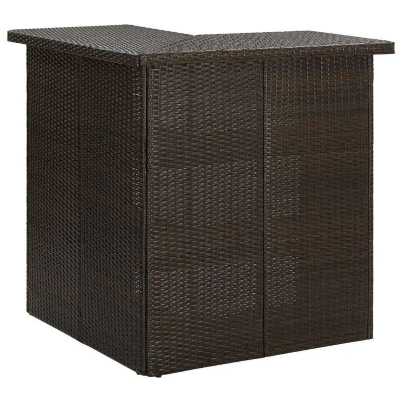 Eettafel met opbergschappen voor huis tuin en horeca - Bruin / 1 - Eettafels