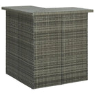 Eettafel met opbergschappen voor huis tuin en horeca - Grijs / 1 - Eettafels