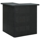 Eettafel met opbergschappen voor huis tuin en horeca - Zwart / 1 - Eettafels
