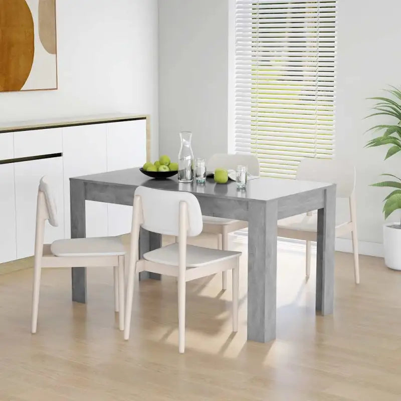 Eettafel met strak en eenvoudig ontwerp voor elke kamer - Betongrijs / 1 - Eettafels