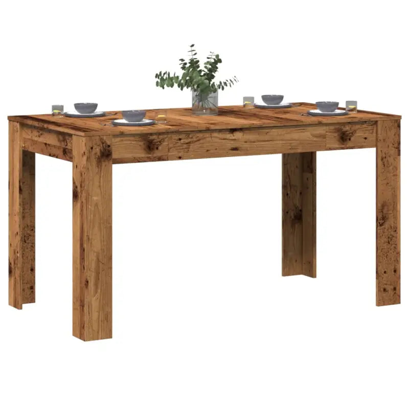 Eettafel met strak en eenvoudig ontwerp voor elke kamer - Oud hout / 1 - Eettafels