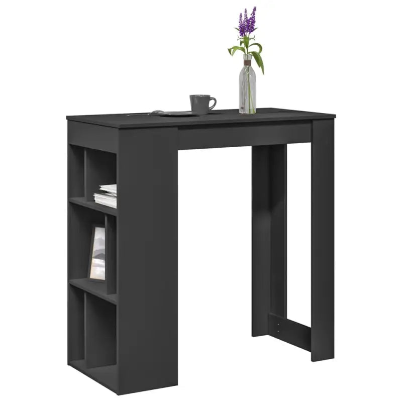 Eettafel van bewerkt hout in gerookt eiken voor stijl en duurzaamheid - Zwart / 1 - Eettafels
