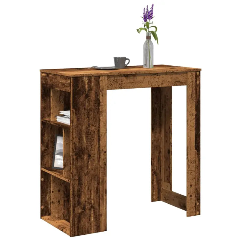 Eettafel van bewerkt hout in gerookt eiken voor stijl en duurzaamheid - Oud hout / 1 - Eettafels
