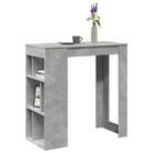 Eettafel van bewerkt hout in gerookt eiken voor stijl en duurzaamheid - Betongrijs / 1 - Eettafels