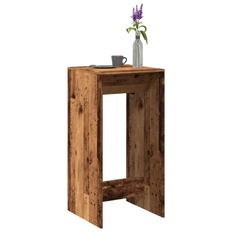 Eettafel van bewerkt hout in Grijs Sonoma voor duurzame stijl - Oud hout / 1 / 51 cm - Eettafels