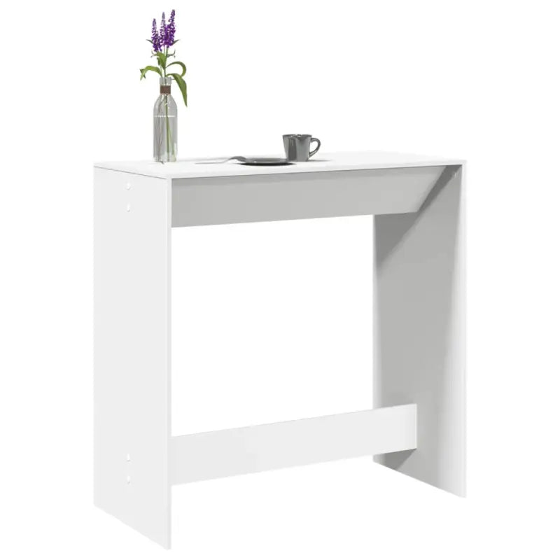 Eettafel van bewerkt hout in Grijs Sonoma voor duurzame stijl - Wit / 1 / 102 cm - Eettafels