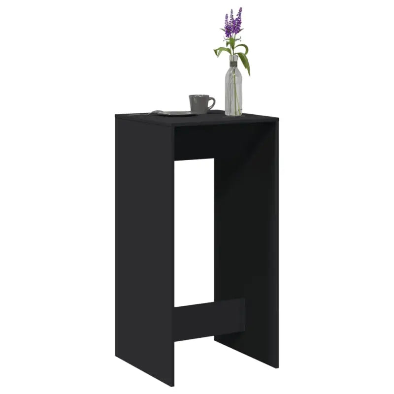 Eettafel van bewerkt hout in Grijs Sonoma voor duurzame stijl - Zwart / 1 / 51 cm - Eettafels