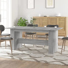 Eettafel van bewerkt hout in grijs Sonoma voor eenvoudig schoon en stijl - Grijs sonoma / 1 - Eettafels