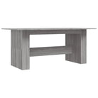 Eettafel van bewerkt hout in grijs Sonoma voor eenvoudig schoon en stijl - Eettafels