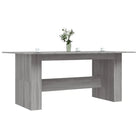 Eettafel van bewerkt hout in grijs Sonoma voor eenvoudig schoon en stijl - Eettafels