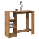 Eettafel van bewerkt hout met duurzame en stabiele afwerking - artisanaal eikenkleurig / 1 - Eettafels