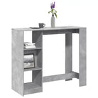 Eettafel van bewerkt hout met duurzame en stabiele afwerking - Betongrijs / 1 - Eettafels