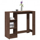 Eettafel van bewerkt hout met duurzame en stabiele afwerking - bruin eikenkleur / 1 - Eettafels