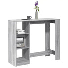 Eettafel van bewerkt hout met duurzame en stabiele afwerking - Grijs sonoma / 1 - Eettafels