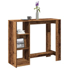 Eettafel van bewerkt hout met duurzame en stabiele afwerking - Oud hout / 1 - Eettafels