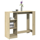 Eettafel van bewerkt hout met duurzame en stabiele afwerking - Sonoma eiken / 1 - Eettafels