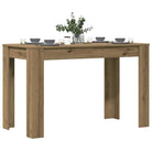 Eettafel van bewerkt hout met eenvoudig ontwerp en vochtige doek onderhouden - artisanaal eikenkleurig / 1 - Eettafels
