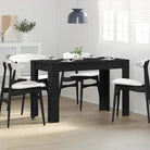 Eettafel van bewerkt hout met eenvoudig ontwerp en vochtige doek onderhouden - Zwart eiken / 1 - Eettafels