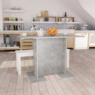 Eettafel van bewerkt hout met frisse minimalistische uitstraling - Betongrijs / 1 - Eettafels