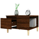 Eettafel van bewerkt hout met massief eucalyptushout voor stijlvolle woonkamer - Salontafels