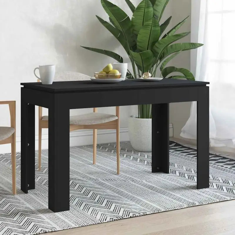 Eettafel van bewerkt hout voor elegante maaltijden in je woonkamer - Zwart / 1 - Eettafels