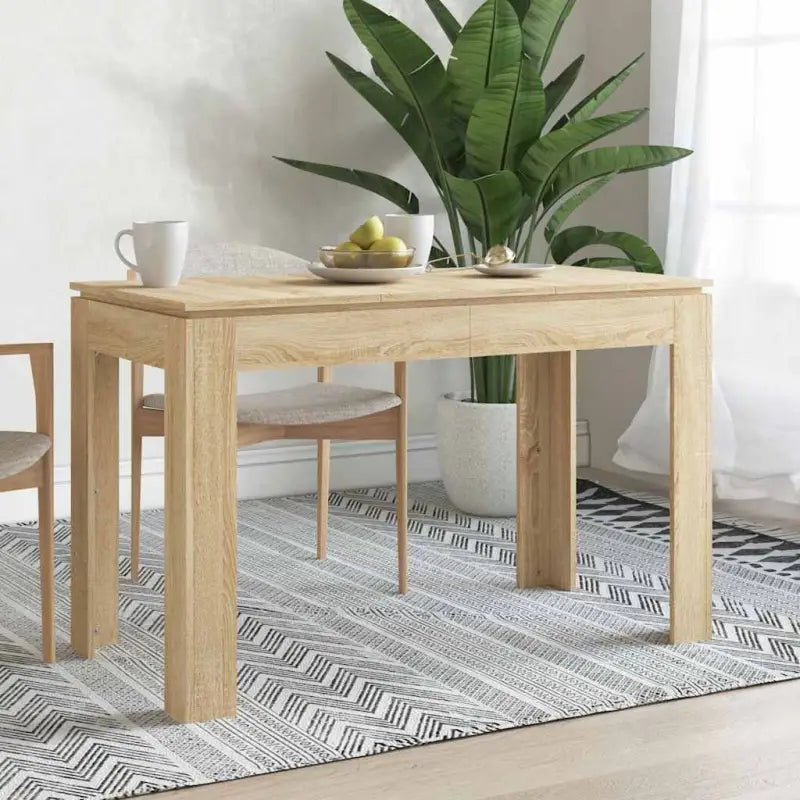 Eettafel van bewerkt hout voor elegante maaltijden in je woonkamer - Sonoma eiken / 1 - Eettafels