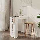 Eettafel van bewerkt hout voor kleine ruimtes met modern design - Hoogglans wit / 1 - Eettafels