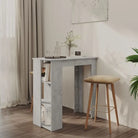 Eettafel van bewerkt hout voor kleine ruimtes met modern design - Betongrijs / 1 - Eettafels