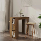 Eettafel van bewerkt hout voor kleine ruimtes met modern design - Bruineiken / 1 - Eettafels